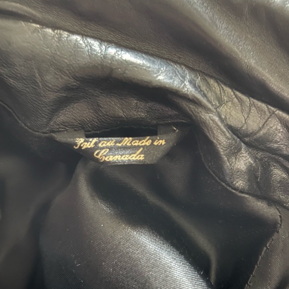 Vintage ADA Black Leather Jacket Size Medium - Picture 8 of 16